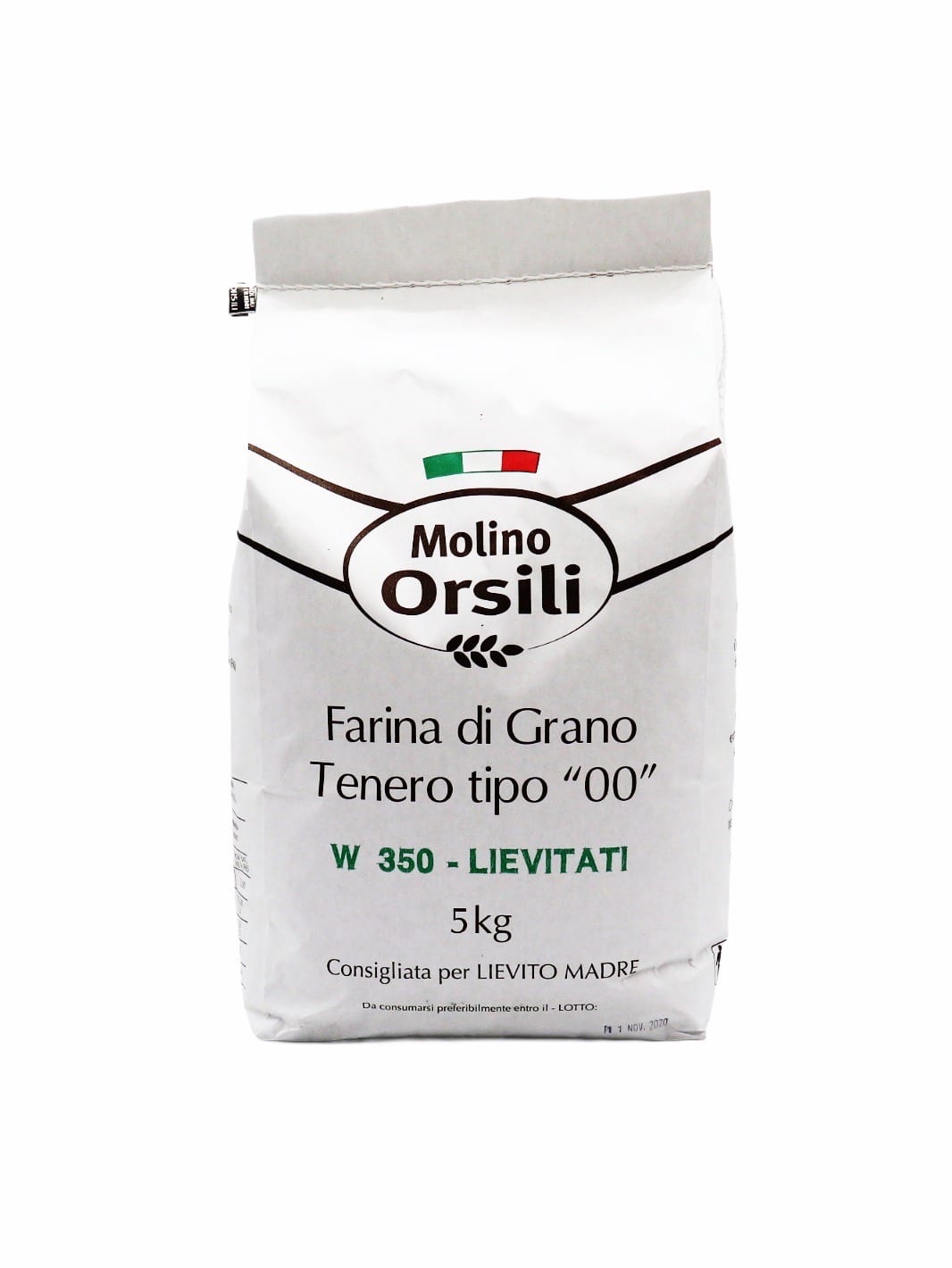 Farina “00” Lievitati W350/370 5kg – Orsili Molino